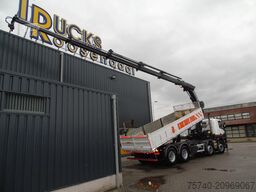 Scania P400 + 8x4 + HIAB CRANE + TIPPER