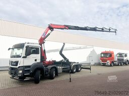 MAN TGS 35.480 8X4 BL TGS 35.480 8X4 BL, Intarder, Kran HMF 3220-K6, 4-fach Abstützung, Funk