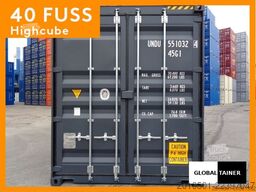 40 Fuß High Cube Seecontainer / one Way Anthrazit / Lagercontainer / 12 Meter