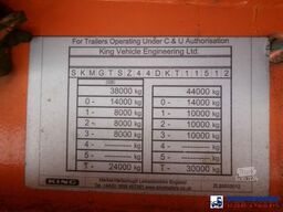 King 3-axle semi-lowbed trailer 44T + ramps