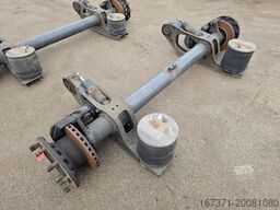 SAF TRAILER AXLE SINGLE TIRES DISC BRAKES.