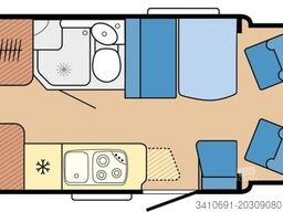 HOBBY Optima OnTour T65 GE SAT TV Navi RFK Markise Duo