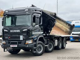 Scania G460 XT Super 8x4 Meiller 3 Side Tipper / Damag...