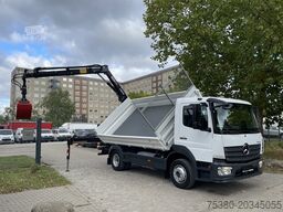 mercedes-benz Atego 1224 Dreiseitenkipper Kran Greifer *Klima*