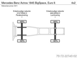 Mercedes-Benz Actros 1845 BigSpace, Euro 6