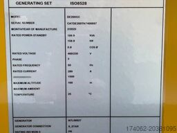 CAT DE200GC - 200 kVA Stand-by Generator - DPX-18211