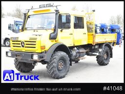 UNIMOG U4000, 437/25 4x4, Pritsche, Doka, Allrad 6 Sitze,