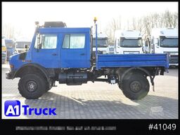 UNIMOG 437/25 U4000, 4x4, Pritsche, Doka, 6 Sitze