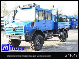 UNIMOG 437/25 U4000, 4x4, Pritsche, Doka, 6 Sitze