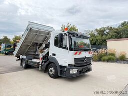 MERCEDES-BENZ Atego 818 Kipper KRAN 14m SEILWINDE FUNK AHK