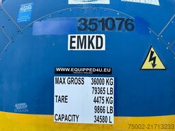 UBH INTERNATIONAL 34.580L / 1-comp. / 4 BAFFLES / 20FT swapbody /...