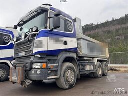Scania R580 6x4 Dump truck equipped for snow plowing