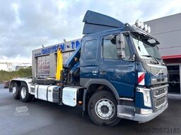 VOLVO FM430-6X2/4-KRAN+ABROLLER/KFZ BRIEF/TOP