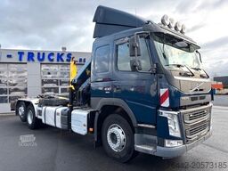 VOLVO FM430-6X2/4-KRAN+ABROLLER/KFZ BRIEF/TOP