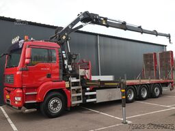MAN TGA 35.400 8X4 MACHINE/CAR TRANSPORT WITH HIAB ...