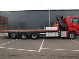 MAN TGA 35.400 8X4 MACHINE/CAR TRANSPORT WITH HIAB ...