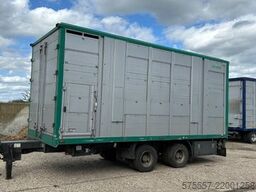 Rimorchio per trasporto cavalli MENKE-JANZEN H&W / Menke-Janzen Tandem Viehtransport Anhänger