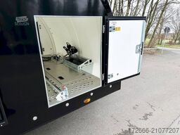 Brian James Trailer RACE TRANSPORTER 6 | 396-3030 | TRIDEM | ZUSATZRAMPEN  550X235X199CM 3500KG GESCHLOSSENER AUTOTRAILER | SCHWARZ