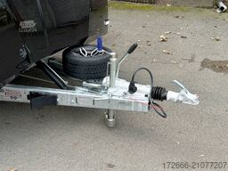 Brian James Trailer RACE TRANSPORTER 6 | 396-3030 | TRIDEM | ZUSATZRAMPEN  550X235X199CM 3500KG GESCHLOSSENER AUTOTRAILER | SCHWARZ