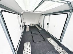 Brian James Trailer RACE TRANSPORTER 7 | 397-6023-35-3-10-B | TRIDEM | ZUSATZRAMPEN 600X235X199CM 3500KG GESCHLOSSENER AUTOTRAILER | SCHWARZ
