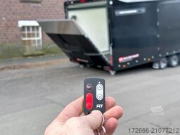 Brian James Trailer RACE TRANSPORTER 7 | 397-6023-35-3-10-B | TRIDEM | ZUSATZRAMPEN 600X235X199CM 3500KG GESCHLOSSENER AUTOTRAILER | SCHWARZ