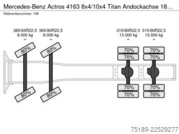 Mercedes-Benz Actros 4163 8x4/10x4 Titan Andockachse 180 Ton ...