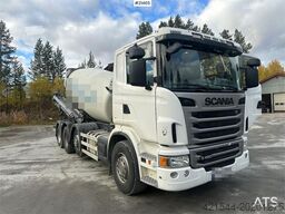 Scania G480 8x2 concrete truck w/ Saraka building and cro