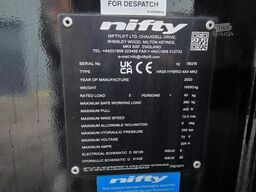 Niftylift HR28 HR28 HYBRID 4x4 MK2 Hybrid, 4x4 Drive, 28m Wo