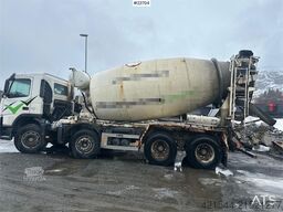 Volvo FM 400 8x4 concrete truck w/ intermix body. WATCH