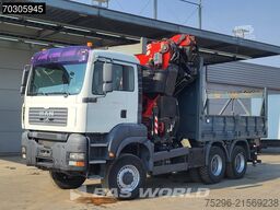MAN TGA 33.350 TGA 6X6 Fassi F600 6+6 Extensions Fl...