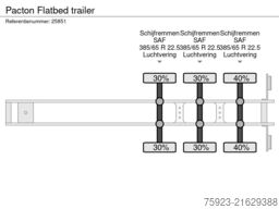 Pacton Flatbed trailer