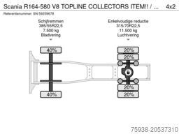 Scania R164-580 V8 TOPLINE COLLECTORS ITEM!! / APK 10-...