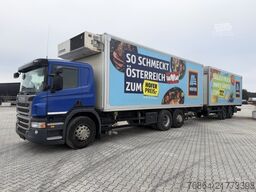 SCANIA P380   EURO 5 DAZU SCHEUWIMMER FT1119 ZENTRALACHSANHäNGER