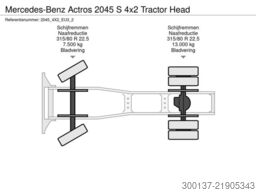 Mercedes-Benz Actros 2045 S 4x2 Tractor Head