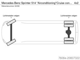 Mercedes-Benz Sprinter 514 *Airconditioning*Cruise control*Zi...