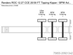 Renders ROC 12.27 CCE 20/30 FT Tipping-Kipper / BPW Axl...
