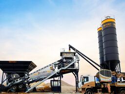 FABO mobile concrete mixing plants 120 m³/h Mobile Concrete Mixing Plant