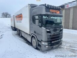 Scania R530 box truck with 2023 Trailerbygg box trailer –