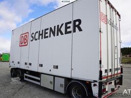  Trailer-Bygg drawbar trailer with full side openin