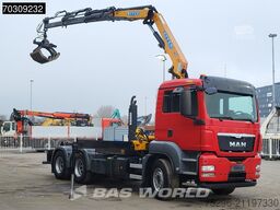 MAN TGS 26.400 TGS 6X4 Effer 155 Crane + Hooklift F...