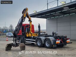 MAN TGS 26.400 TGS 6X4 Effer 155 Crane + Hooklift F...