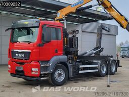 MAN TGS 26.400 TGS 6X4 Effer 155 Crane + Hooklift F...