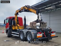 MAN TGS 26.400 TGS 6X4 Effer 155 Crane + Hooklift F...