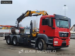 MAN TGS 26.400 TGS 6X4 Effer 155 Crane + Hooklift F...