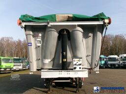 Benalu Tipper trailer alu 22 m3 + tarpaulin