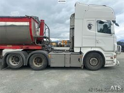 Scania 480 6x2 truck w/ hydraulics and new engine.