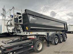 SCHMITZ KIPPMULDE 24M³, STAHL-LIGHT CHASSIS, LIFTACHSE, ROLLPLANE