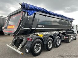 SCHMITZ KIPPMULDE 24M³, STAHL-LIGHT CHASSIS, LIFTACHSE, ROLLPLANE