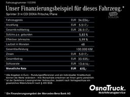 MERCEDES-BENZ Sprinter 314 CDI DOKA Pritsche/Plane Klima,Tempo