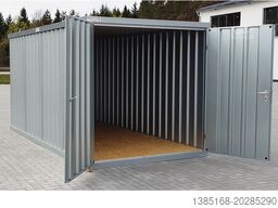 Elipo® Baucontainer Schnellbaucontainer Lagercontainer 4m x 2m mit Doppeltür NEU